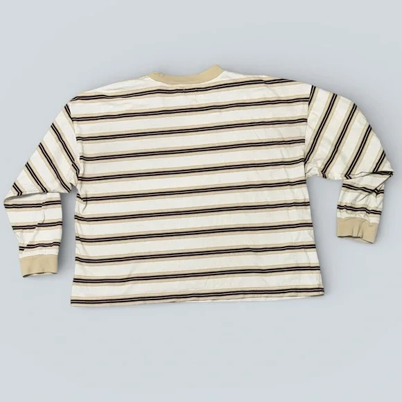 BDG Beige and Black Striped Crewneck - Picture 4 of 5